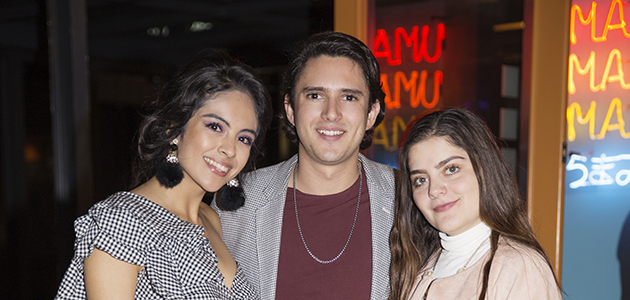 Alexa Sanchez, Adolfo Lazzari y Alison Tellez