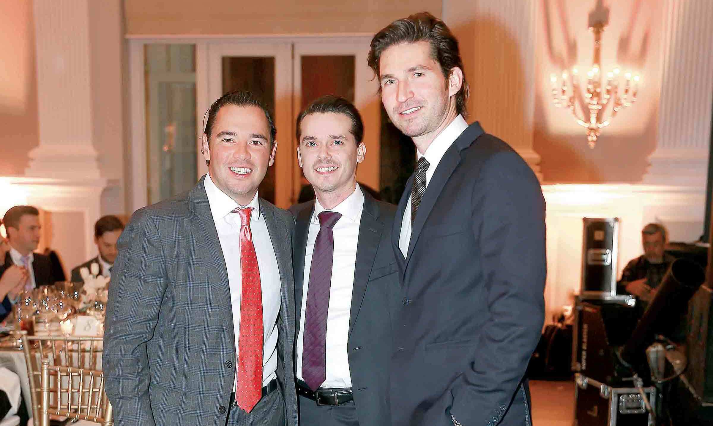 Enrique González, Bob Azcárraga y Hernán Junco