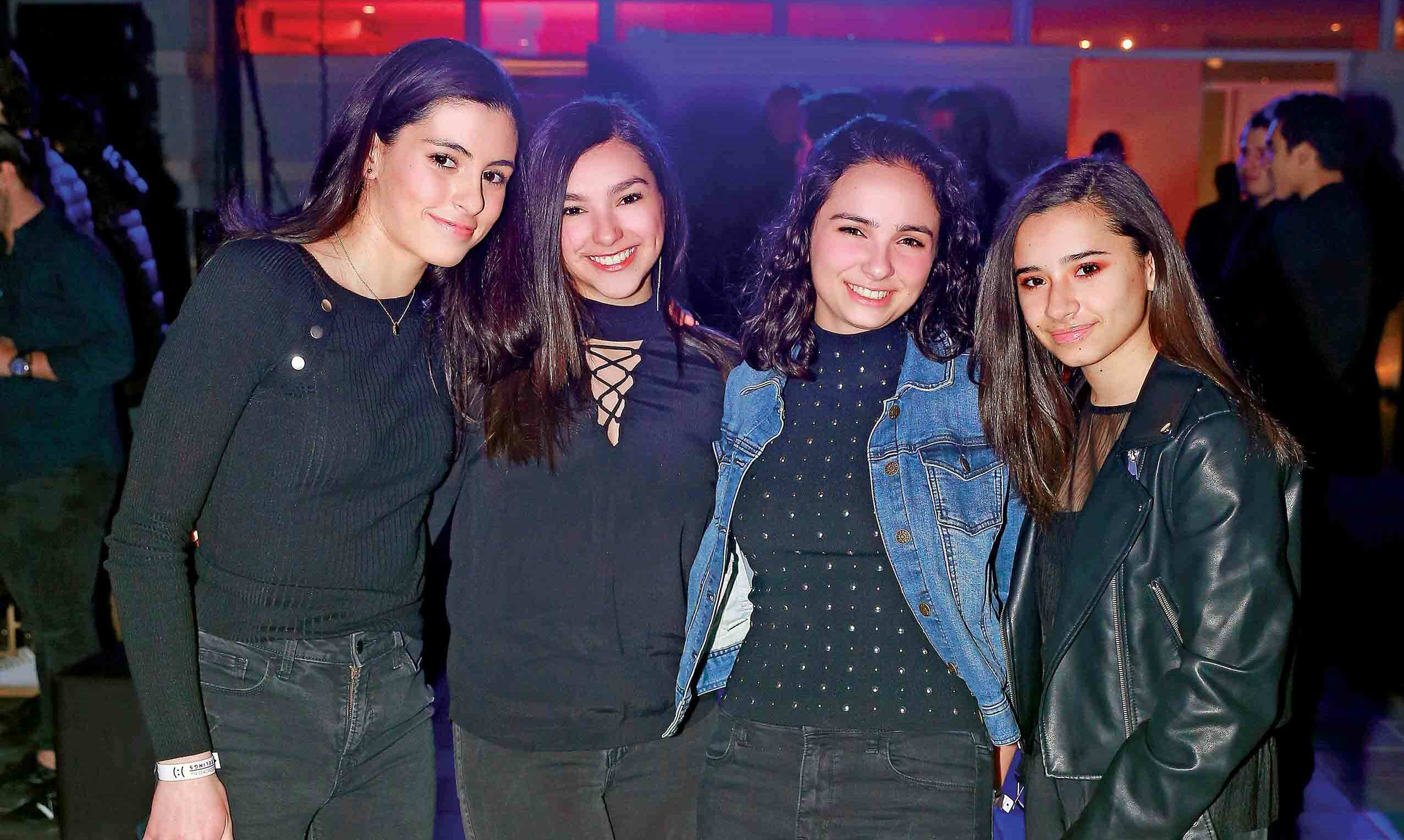 Sofía Ortiz, Eva Morales, Andrea Orozco y Natalia Hernández
