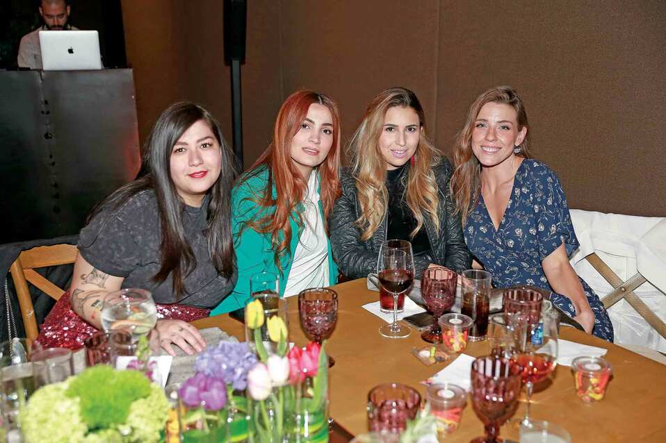 Elsa María Romo, Mónica Treviño, María Domene y Lily Toussaint