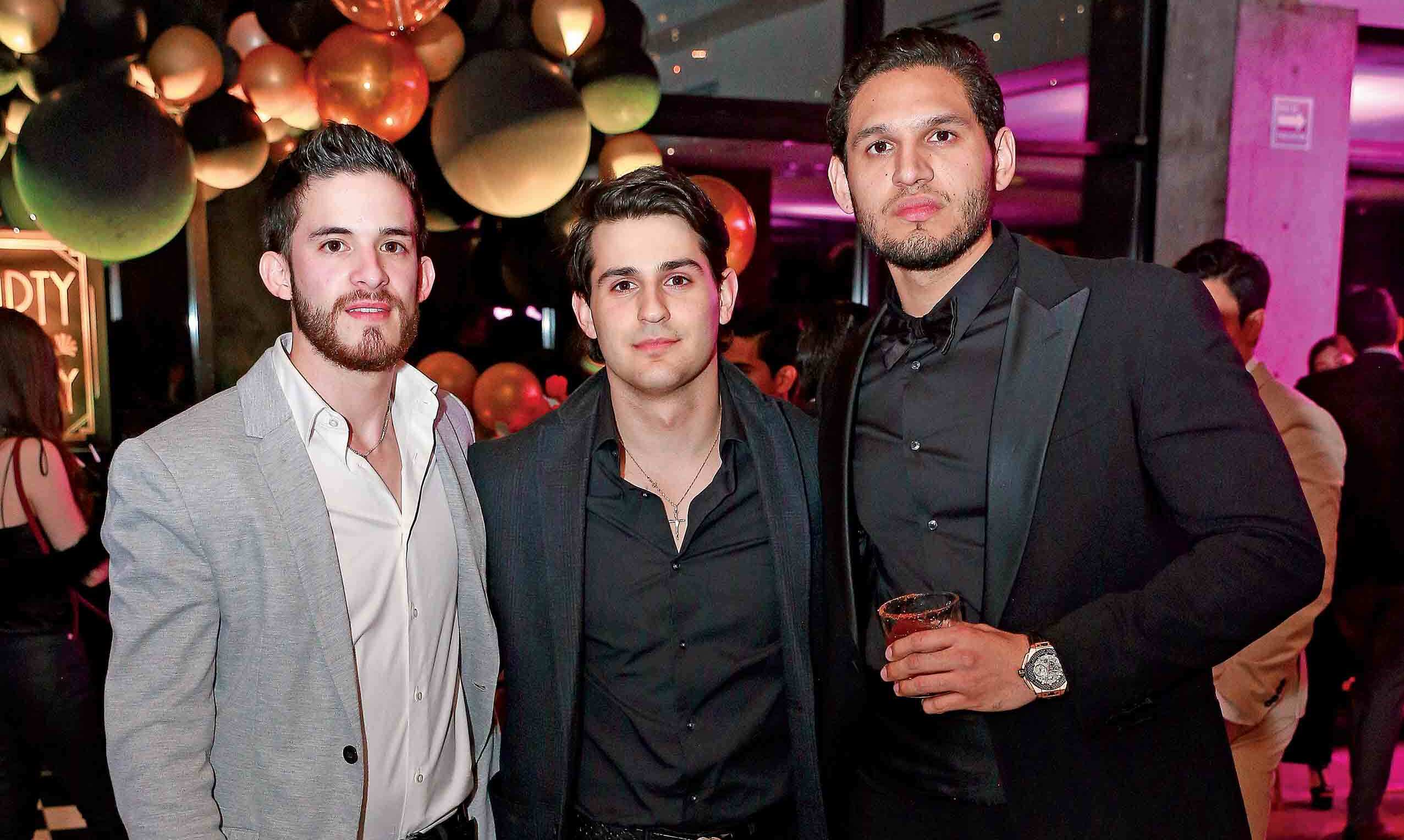 Julio Sandoval, Andrés Visca y Alejandro Gutiérrez / Foto: Daniel Saldívar