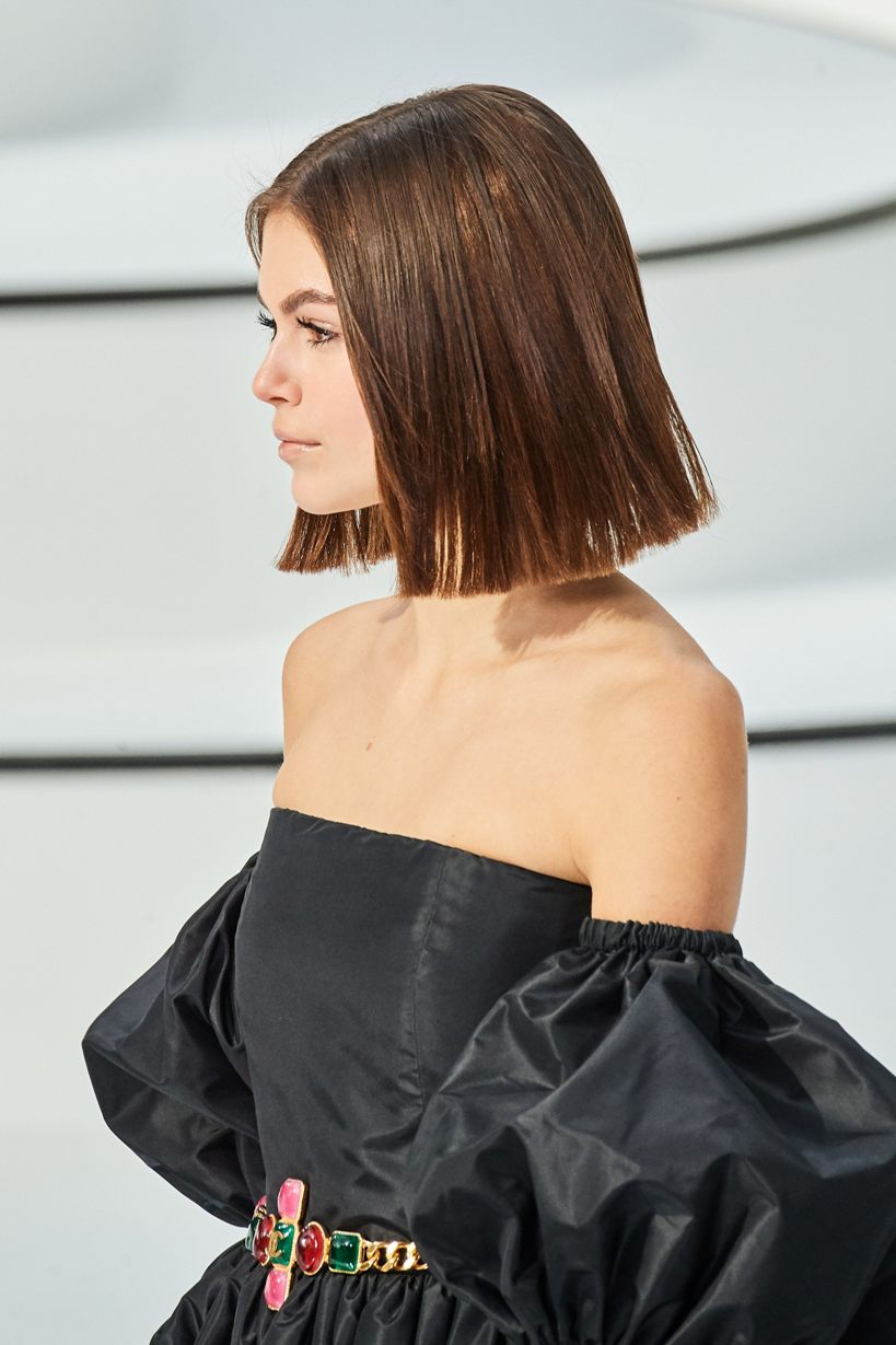 Kaia Gerber en el desfile de Chanel 2020