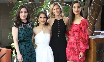 Elsa Garza, Jessica Garza, Natalia Padilla y Nina Garza