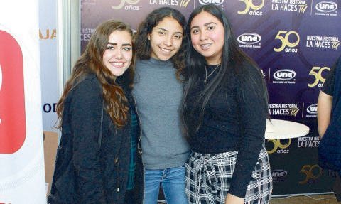 Carolina Rodríguez, Marelly Vidal y Marlene Romero