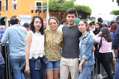 Guadalupe Zavala, Sara Herrera, Andrés Escobedo y Renata Cruz