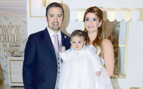 Mickey Rábago, Gabriel Rábago y Carmina Vela