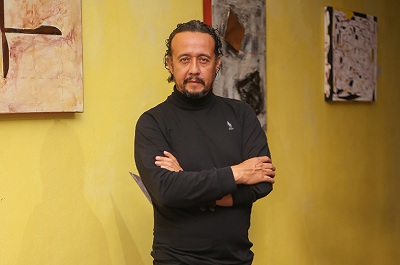 Ariel Díaz en la inauguración