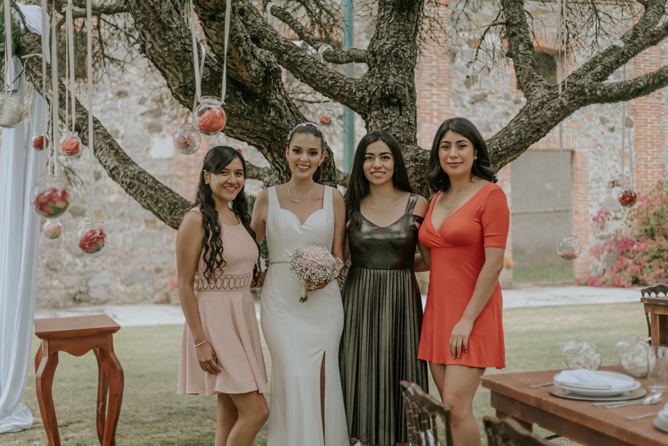 Alejandra Medina, Orianna Barrera, Elba Pérez y Ana Paulina Monroy.   Foto: Rodrigo Sánchez Chong.