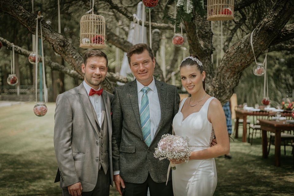 Miguel Lucatero, Juan Manuel Barrera y Orianna Barrera.  Foto: Rodrigo Sánchez Chong.