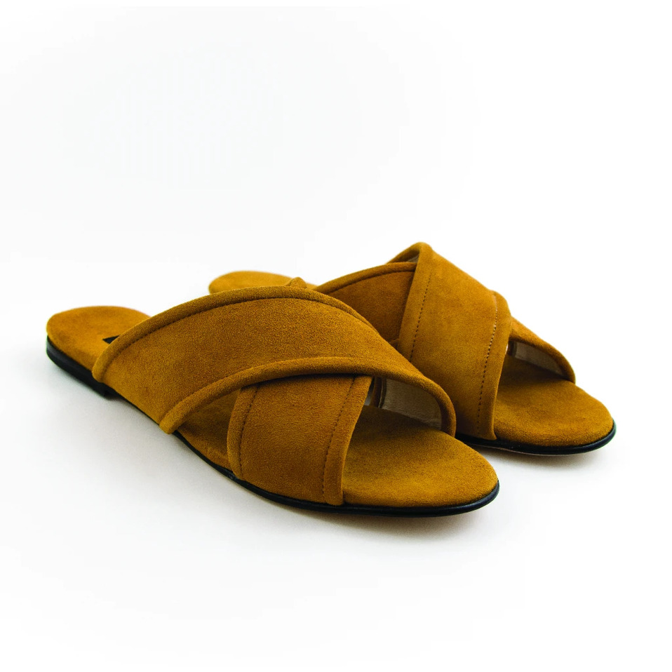 Sandalias Simona de Macaria ($500).