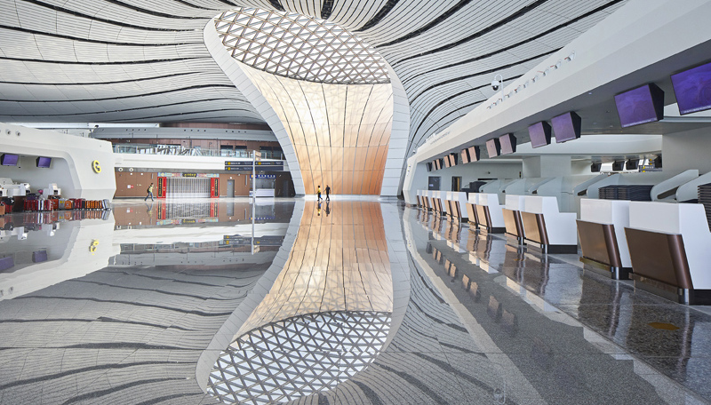 Aeropuerto Internacional Beijing Daxing, Imagen: Cortesía Hufton+Crow