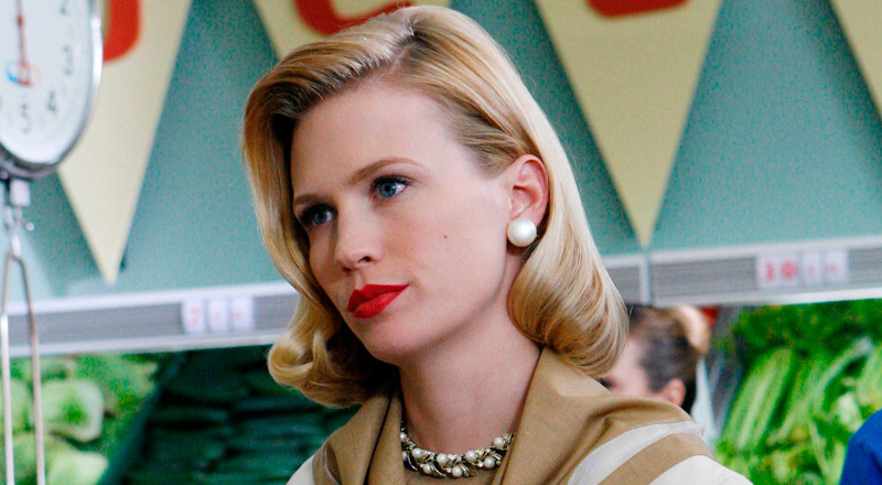 January Jones es Betty Draper en Mad Men