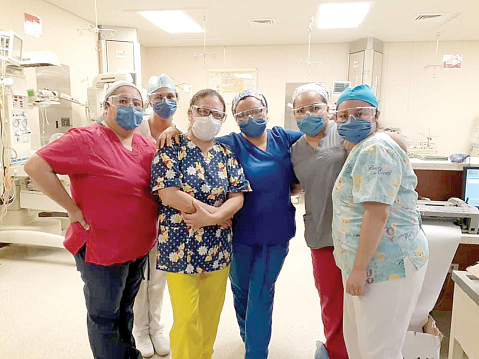 Personal médico que recibió el apoyo