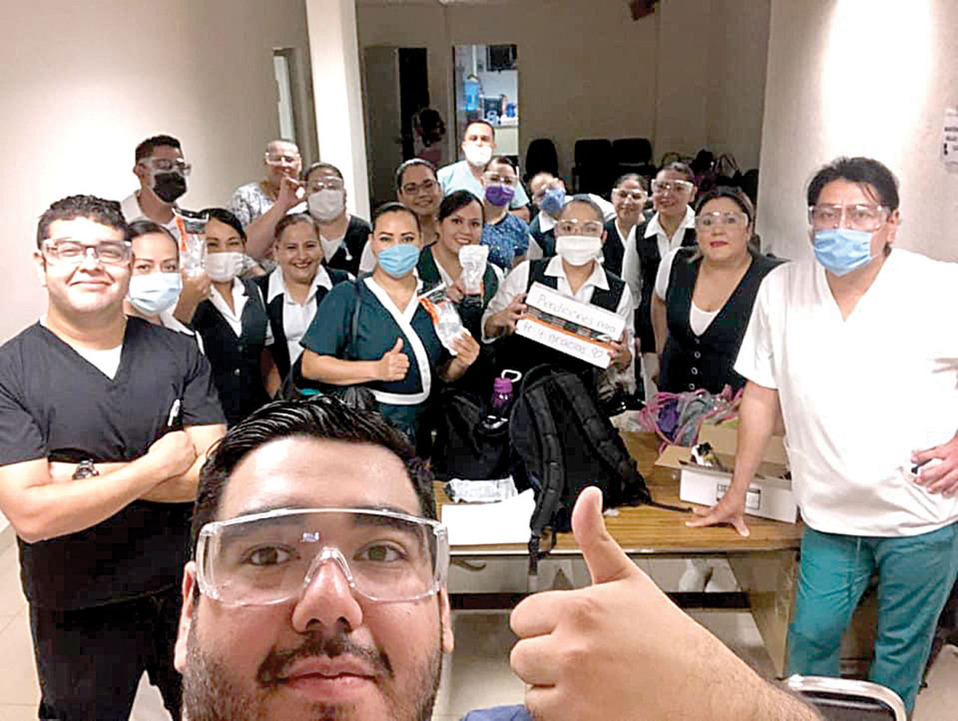 Personal médico que recibió el apoyo