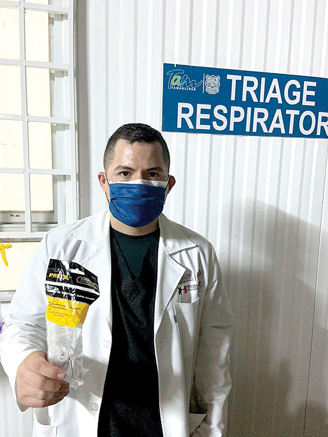 Personal médico que recibió el apoyo