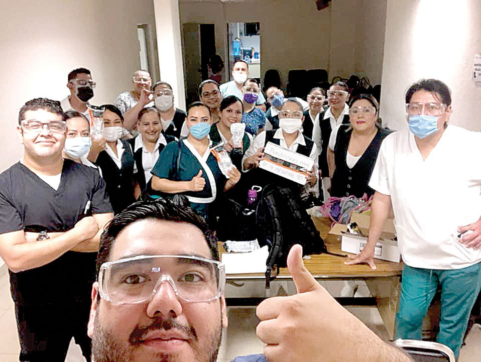 Personal médico que recibió el apoyo