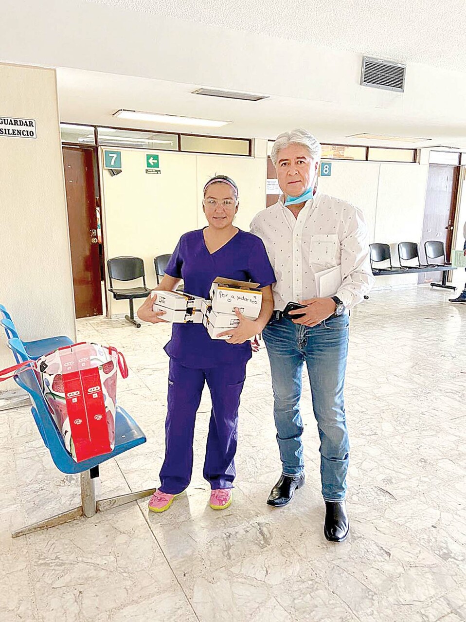 Personal médico que recibió el apoyo