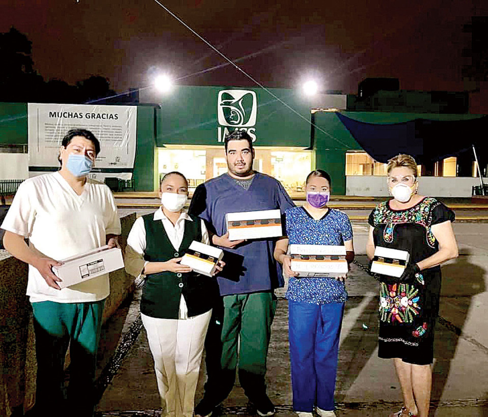 Personal médico que recibió el apoyo