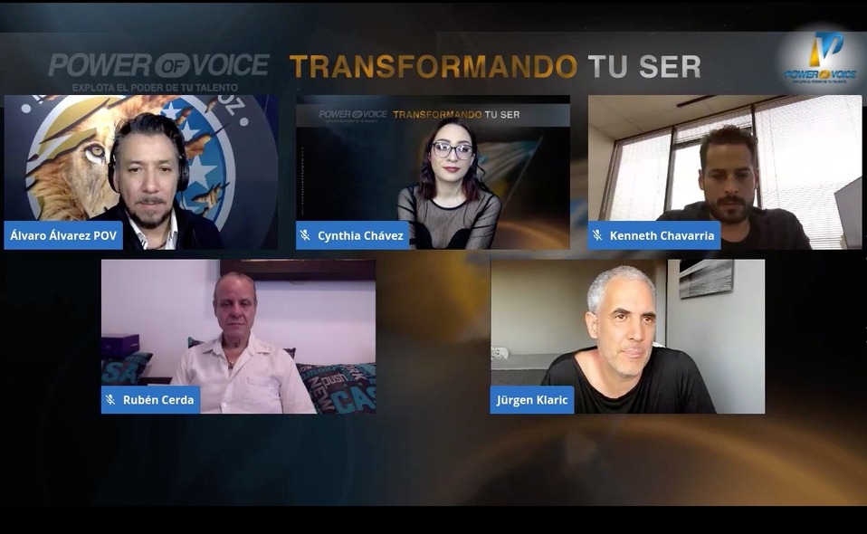 Screenshot de la videoconferencia.