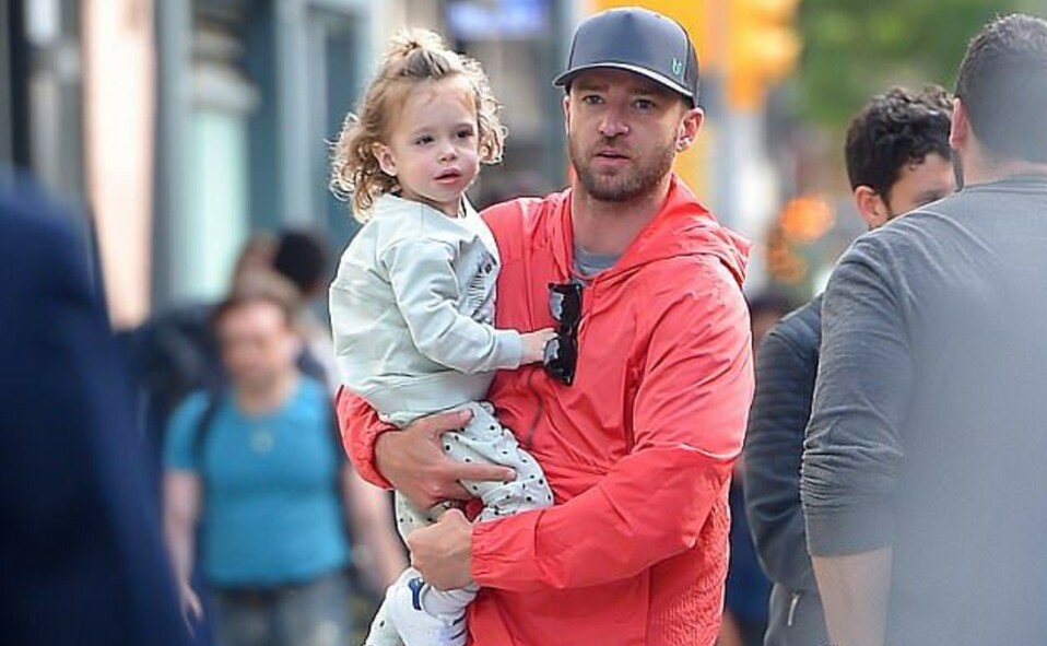 Justin Timberlake con su hijo Silas Randall