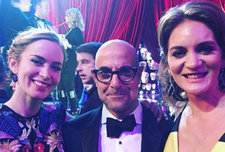 Stanley Tucci y Emily Blunt trabajaron juntos en El Diablo viste a la Moda y son cuñados. Tucci está casado con la hermana de Emily.