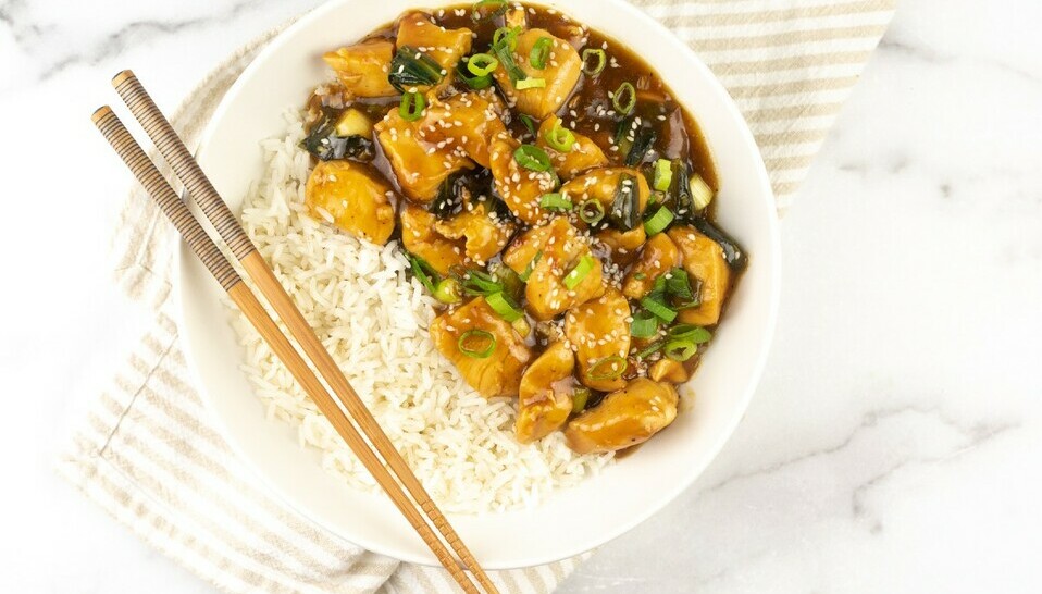 Healthish chinese orange chicken