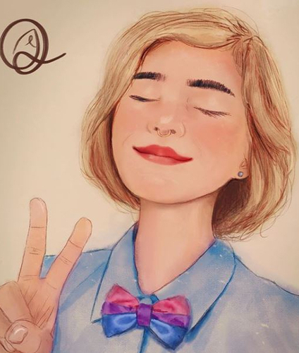 La artista digital Nomi ha mostrado su apoyo a la comunidad LGBT
