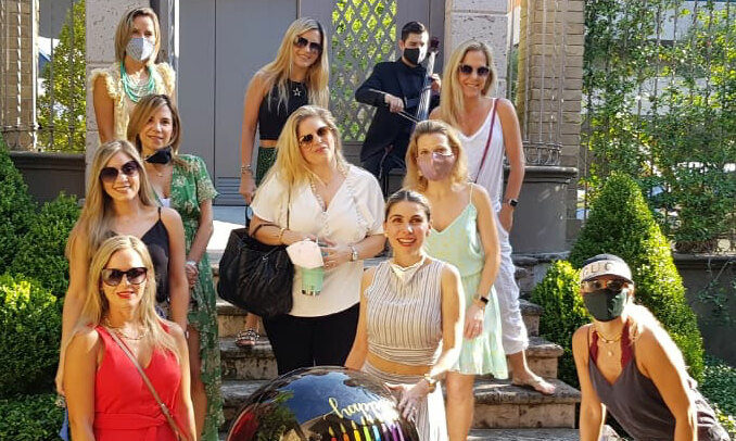 Roby Barrera recibió la visita de sus amigas durante cinco días.
