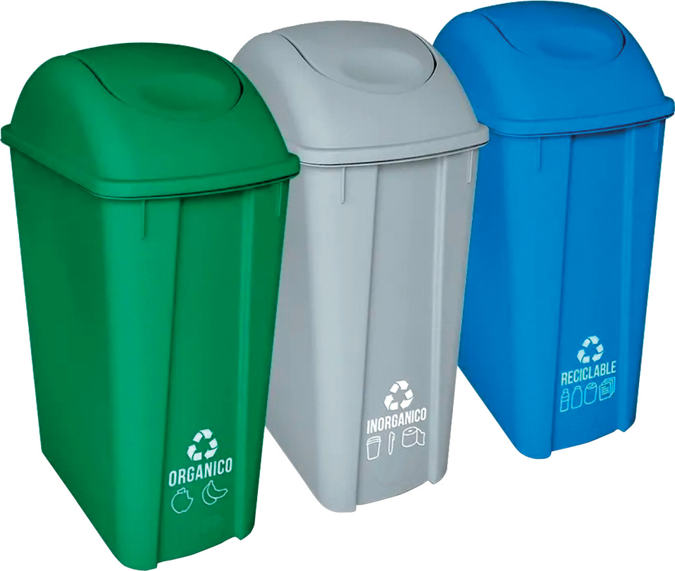 residuos plásticos reciclables