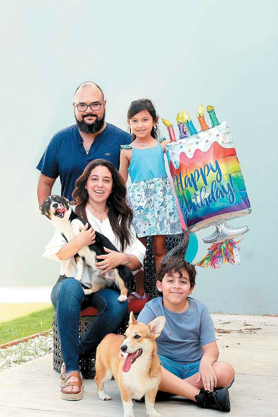 Rolando Rivera, Nina Rivera, Gaby de Rivera y Diego Garza / Foto: José Chang