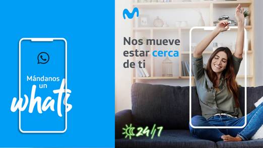Imagen de la compañía telefónica para promover su nuevo servicio. Cortesía