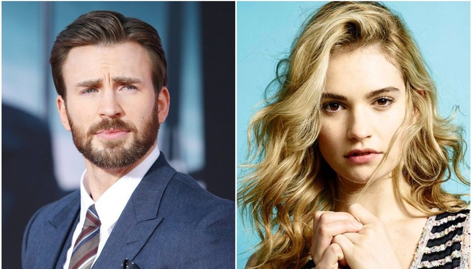 Chris Evans y Lily James, ¿la nueva pareja de Hollywood? (Foto: Instagram)