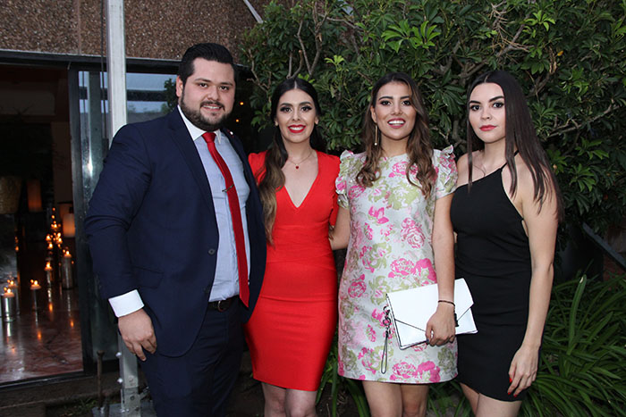 José Alfonso Castellanos, Fabiola Segura de León, Lizeth Sepúlveda Baeza y Mariana Segura de León