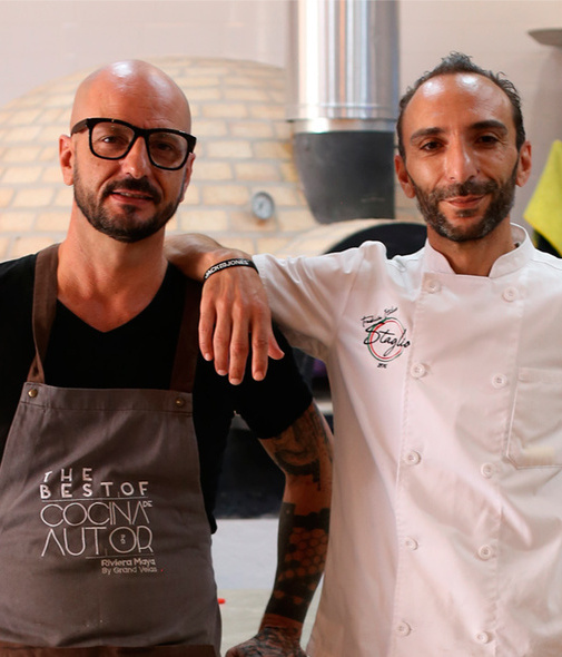 Los chefs Antonio y Fabrizio ofrecieron un delicioso menú italiano de seis tiempos (Fotos: Vayron Infante)