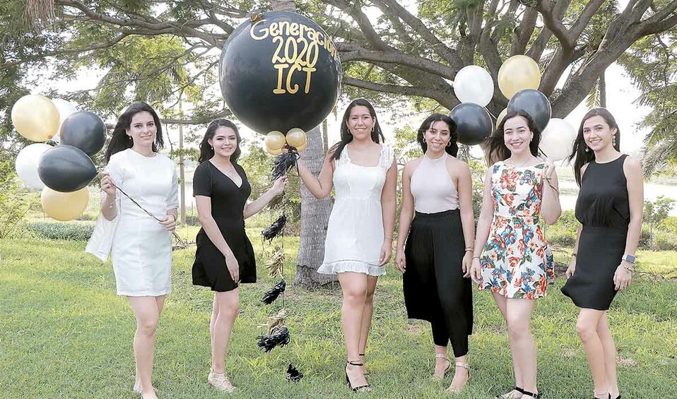 Iris Ascensión, Daira Parga, Fátima Morales, Ceci Roux, Camila Delgado y Majo Orta / Foto: Dennis Hernández