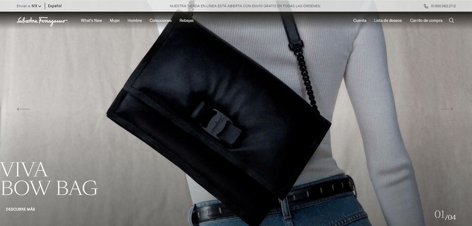 Ferragamo abre su sitio web en México