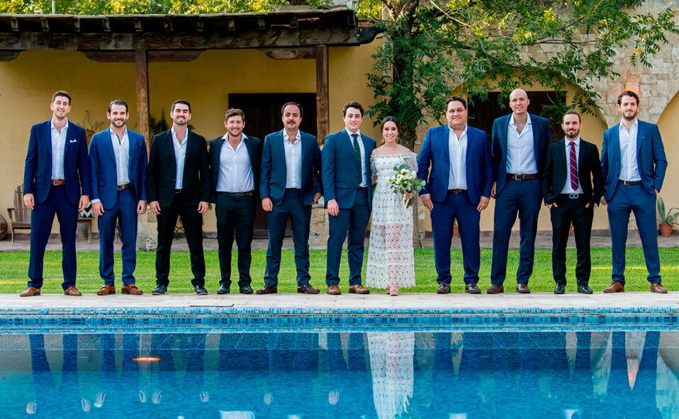 Alfredo, Luis Javier, Pepe, Checo, Rogelio, Sebastián, Danila, Eddy, Chuy, Carlos y Manolo