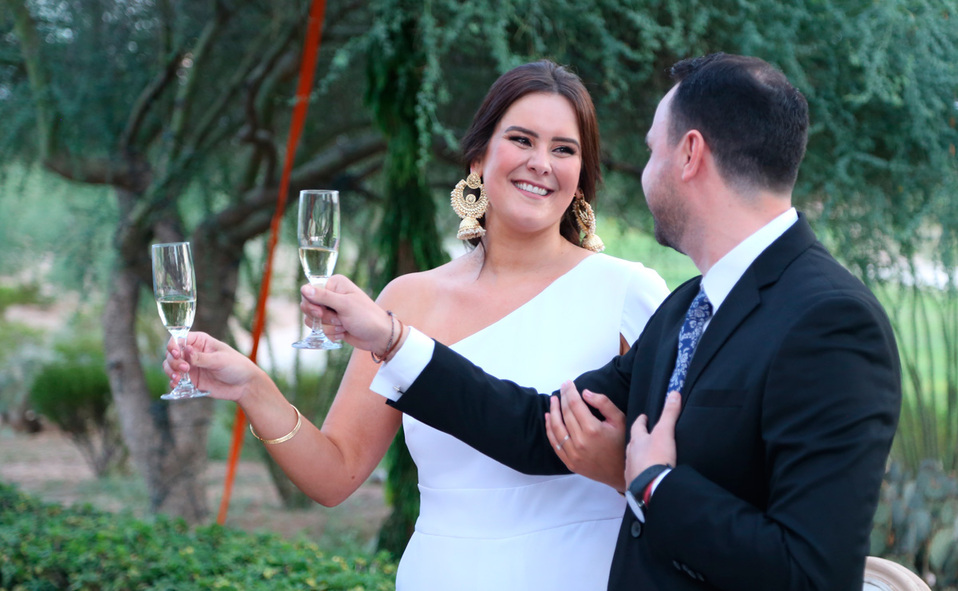 Durante el brindis