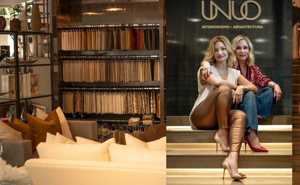Gador Garza y Cordelia Cortés dirigen Unuo Interiorismo. FOTO: ABO PALOMO