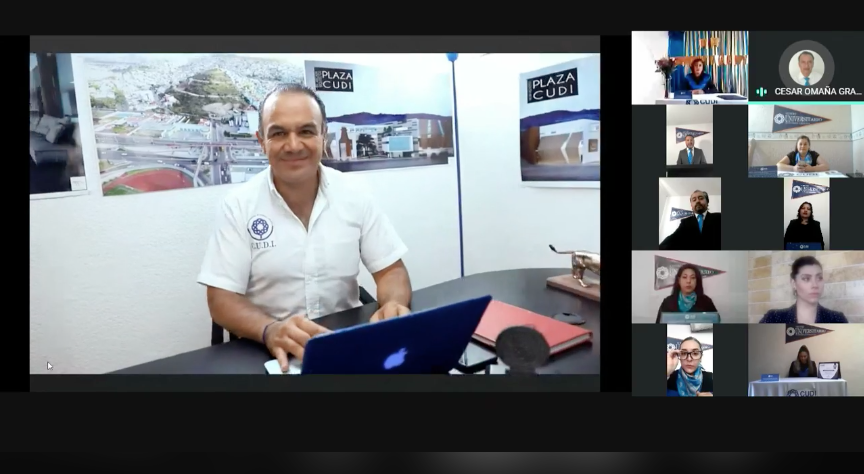 Alan Vargas Herrera, director General del CUDI presidió la ceremonia. Imagen: Screenshot.