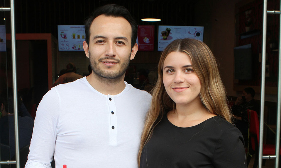Germán Martínes y Natalia Navarro