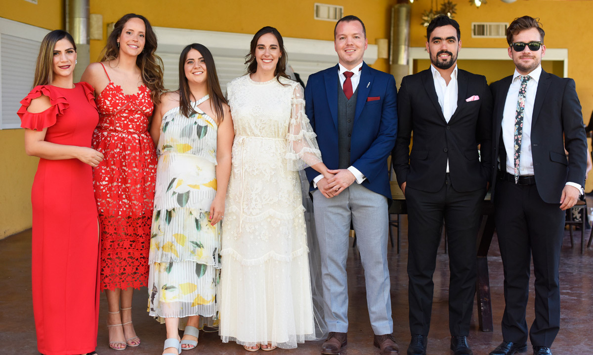 Susana, Alejandra, Bárbara, Daniela, Alejandro, Jorge y Alfonso