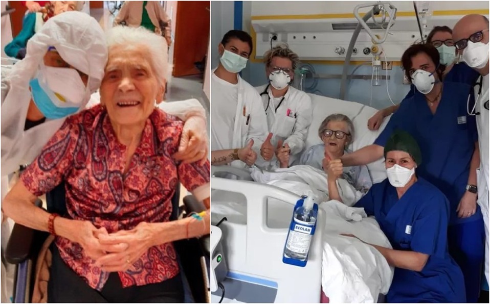 Abuelos de todo el mundo que vencieron el covid-19 (Foto: Twitter)