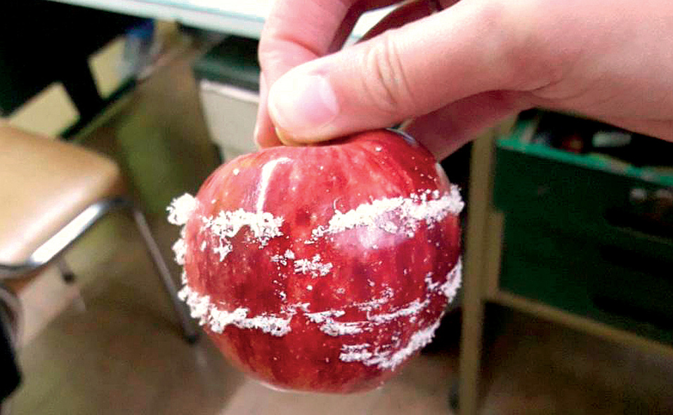 La cera en las frutas