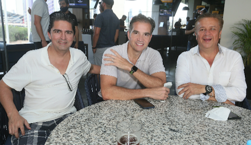 Humberto Cisneros, Juan Bringas y AgustÍn Suárez