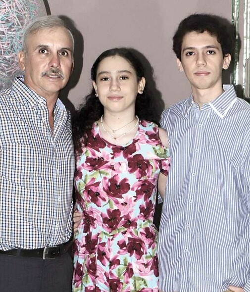 Jorge Guerrero, Mariel Guerrero, Jorge Guerrero y María de los ángeles Díaz / Foto: Dennis Hernández