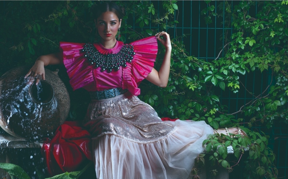 Paulina Préstamo pone a la moda las tradiciones mexicanas. FOTO: ABO PALOMO