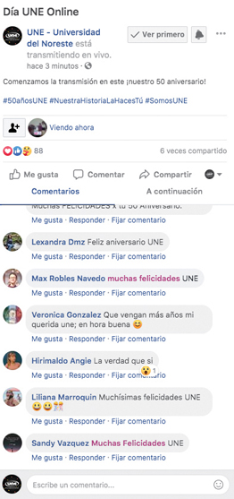 comunidad une durante el evento online  / Foto: Cortesía