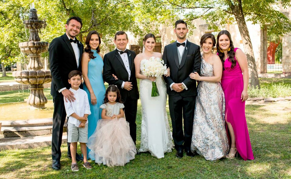 FAMILIA DE LA NOVIA. MIGUEL, LILI, ROBERTO, DANIELA, RICARDO, LILIANA, ANA PAOLA, MIKE Y EMMA