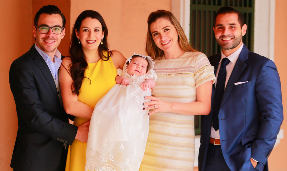 André Delgado, Cristy de Delgado, Valentina Delgado, Laura Quiroga de Delgado y Carlos Delgado / Fotos: Daniel Saldívar